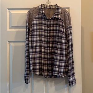 Free people plaid shirt